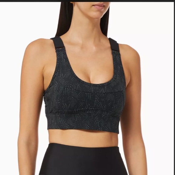 Varley Edris Gray Scoop Neck Sports Bra Size Large - Picture 1 of 10